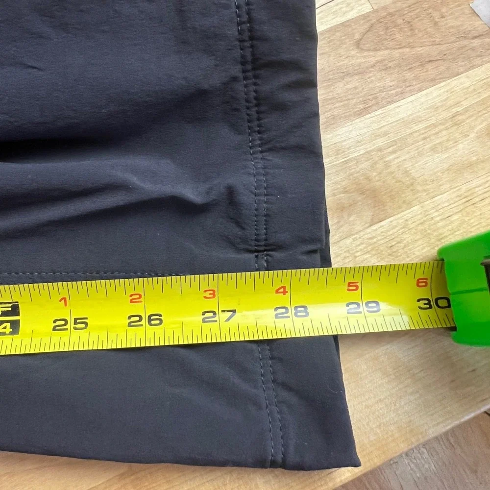 LL Bean Cargo Pants Cresta Fleece Lined Mens Size 34x29 Dark Gray Hiking 508240